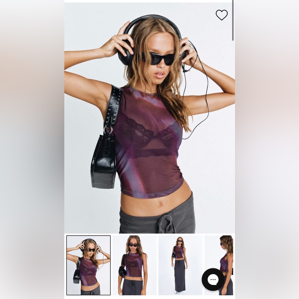 Mesh crop top